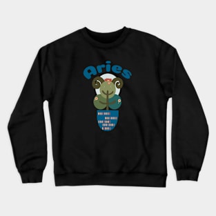 Aries - Zodiac Lovely Universe tree Crewneck Sweatshirt